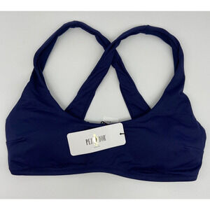 NWT Pez’ D’or Maternity Bikini Top Women's Sz‎ S Olivia Navy Racerback